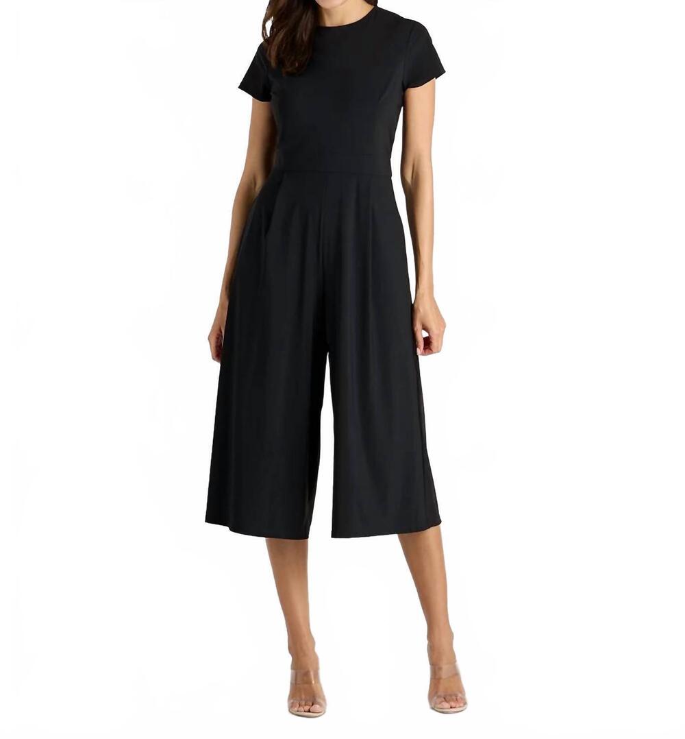 NEW JUDE CONNALLY blaire short sleeves jumpsuit in black